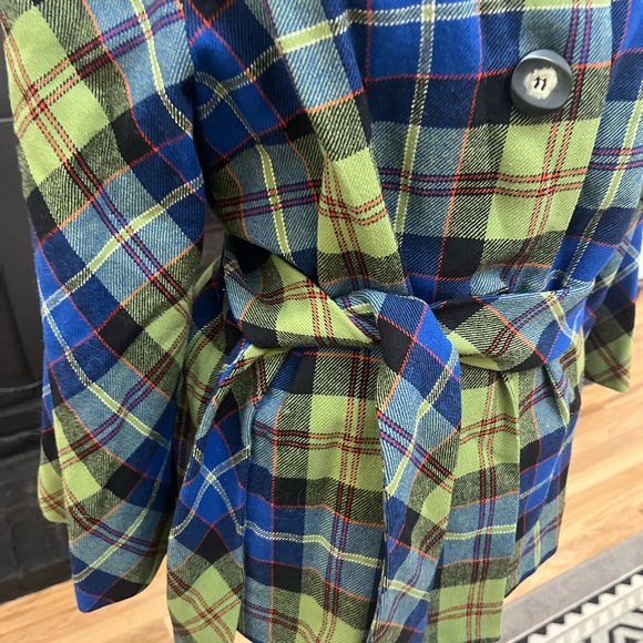 Pendleton vintage Made In USA Blazer Jacket 18 Multicolor Plaid Wool Long Sleeve - Picture 4 of 10